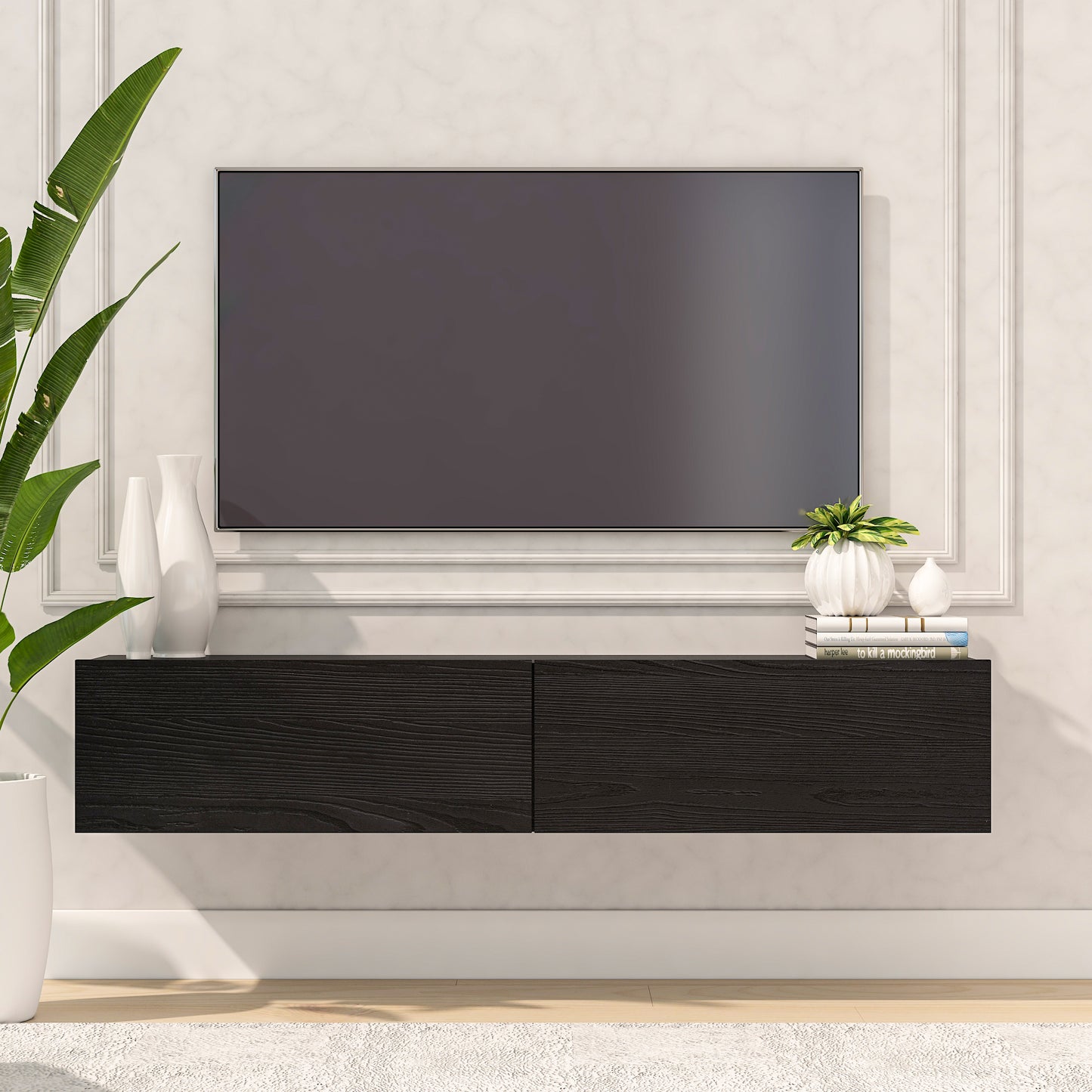 Housley 53" Floating TV Stand Up to 70" TV's Wall Mounted Media Console