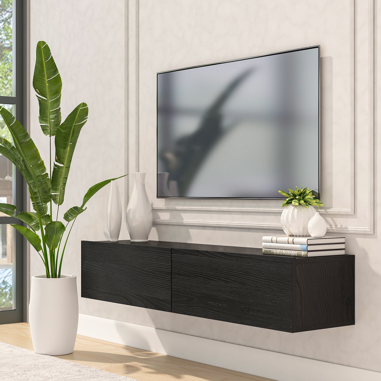 Housley 53" Floating TV Stand Up to 70" TV's Wall Mounted Media Console