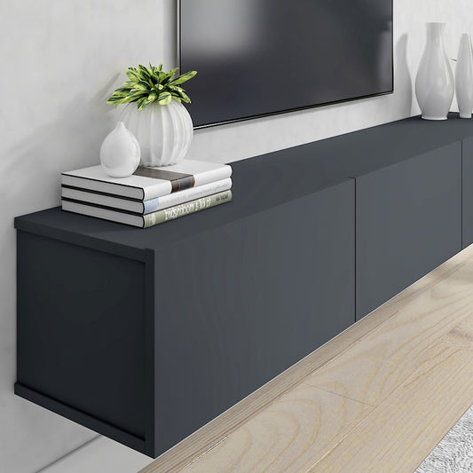 Hamman Modern 71" Floating TV Stand with Storage Wall-Mounted Media Console for TVs up to 80"