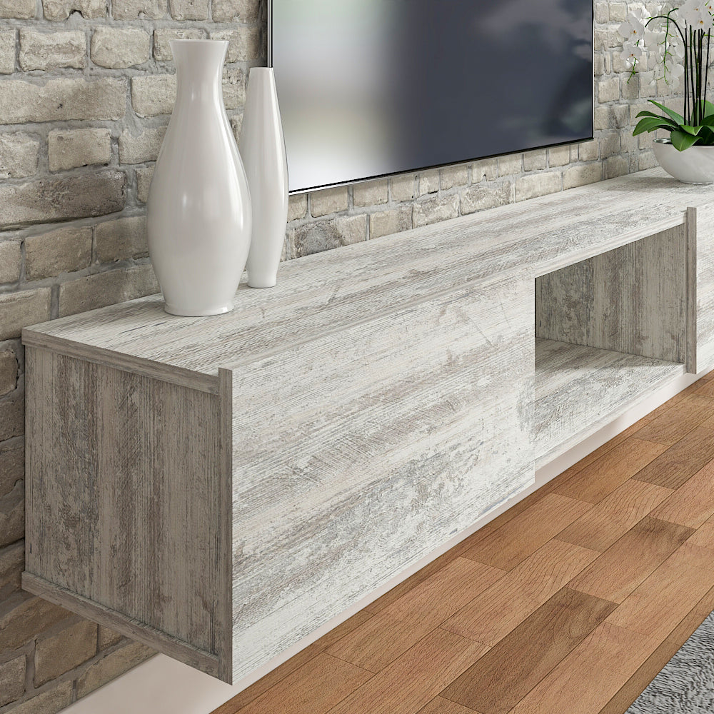 Sculley 71" Floating TV Stand Up to 70" TV's Wall Mounted Media Console