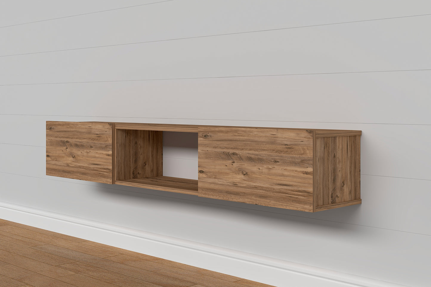 Sculley 71" Floating TV Stand Up to 70" TV's Wall Mounted Media Console