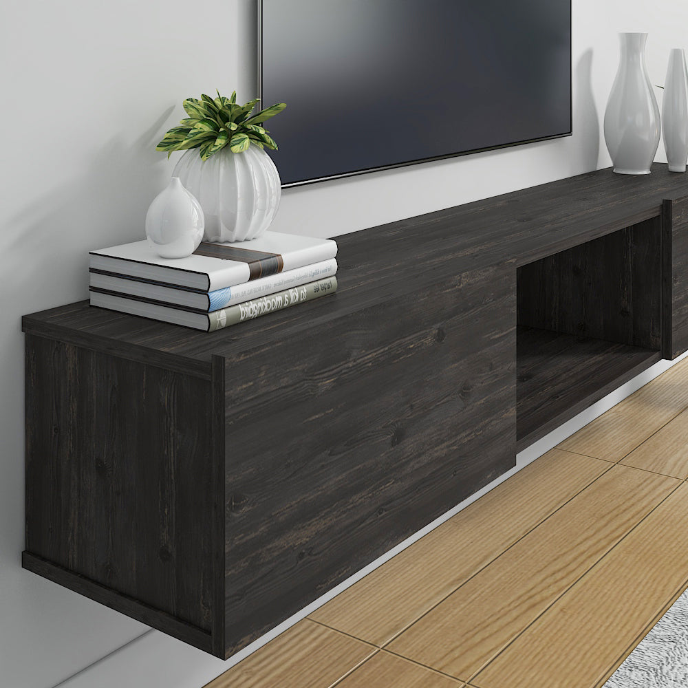 Sculley 71" Floating TV Stand Up to 70" TV's Wall Mounted Media Console