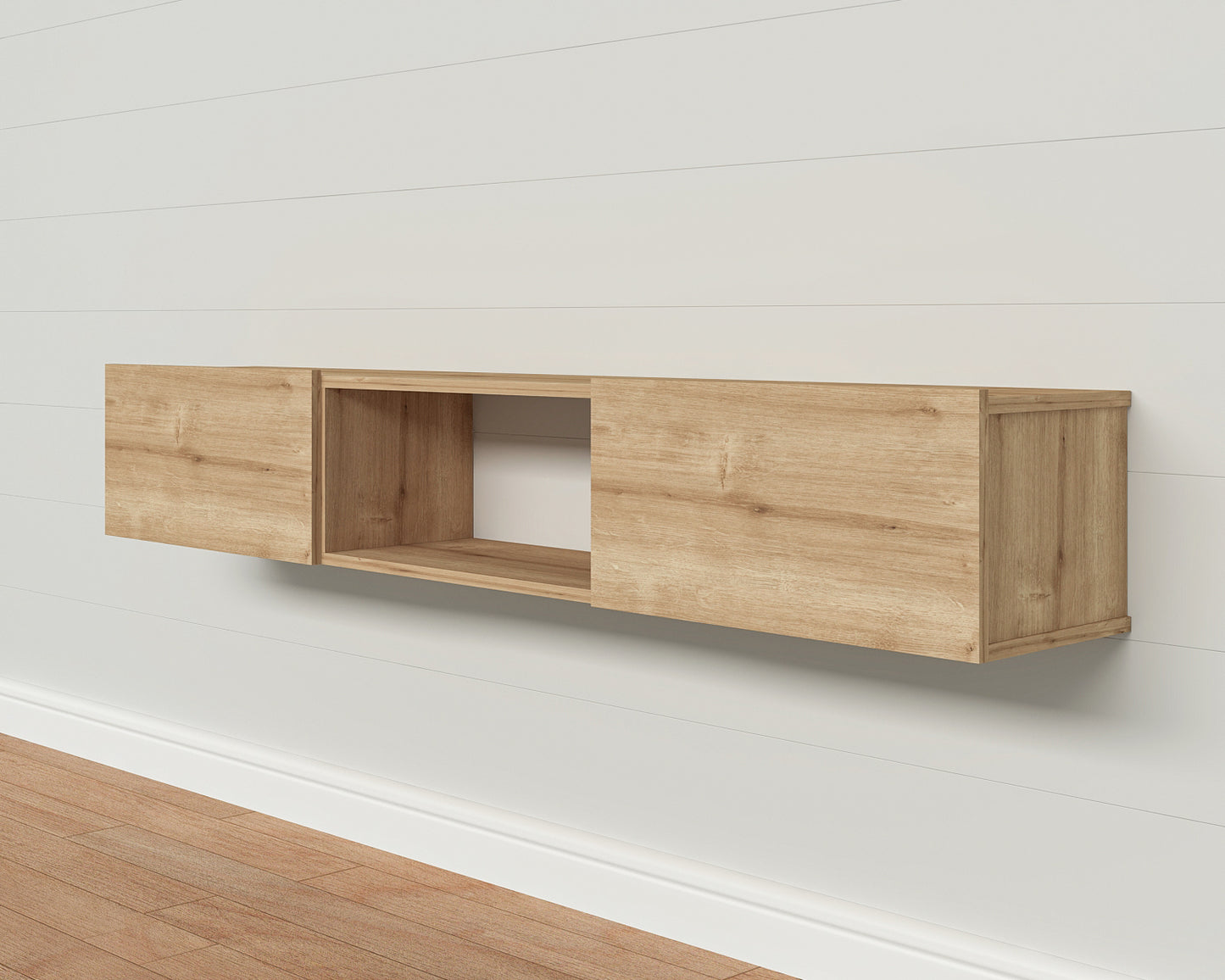 Sculley 71" Floating TV Stand Up to 70" TV's Wall Mounted Media Console