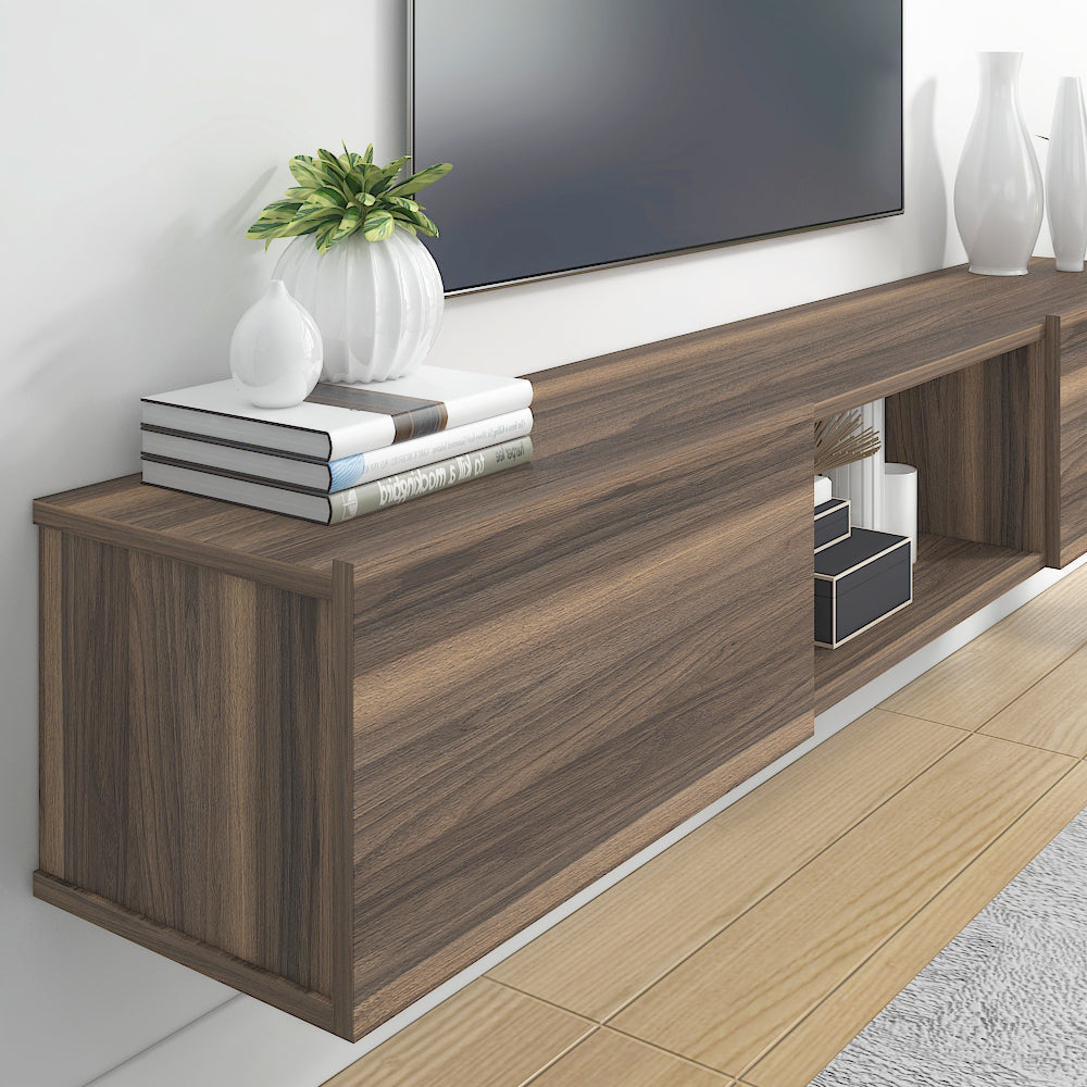 Sculley 71" Floating TV Stand Up to 70" TV's Wall Mounted Media Console