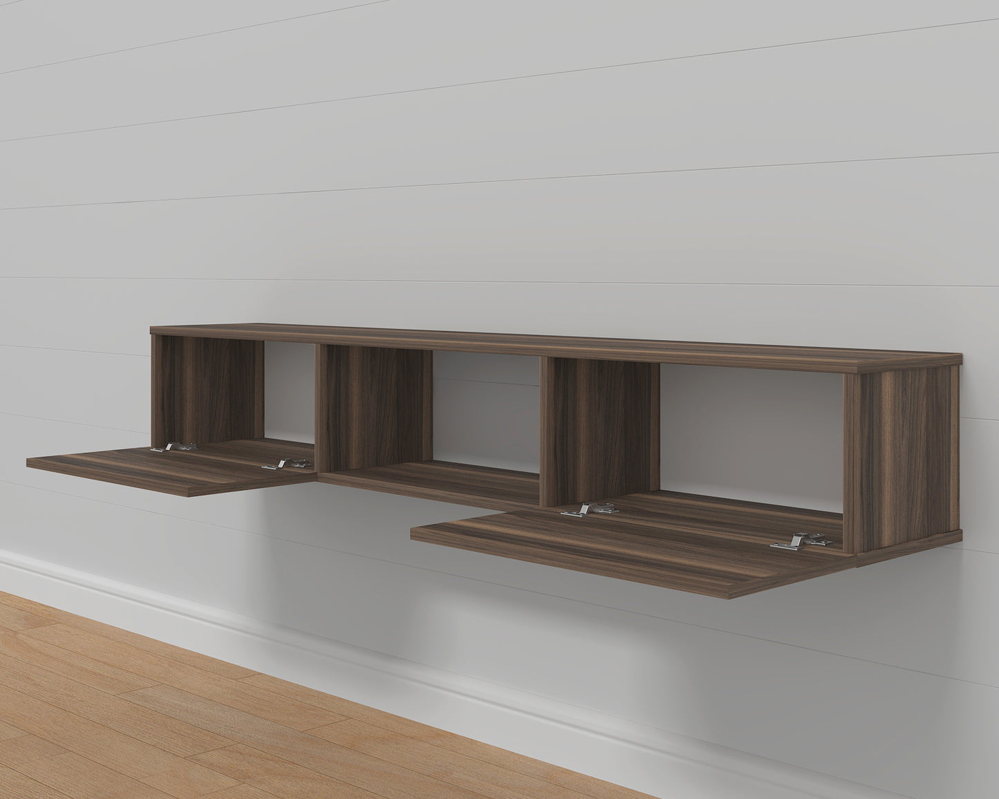 Sculley 71" Floating TV Stand Up to 70" TV's Wall Mounted Media Console