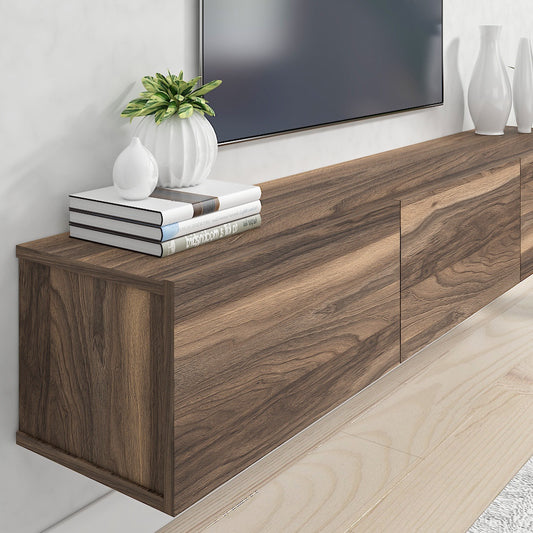 Hamman Modern 71" Floating TV Stand with Storage Wall-Mounted Media Console for TVs up to 80"