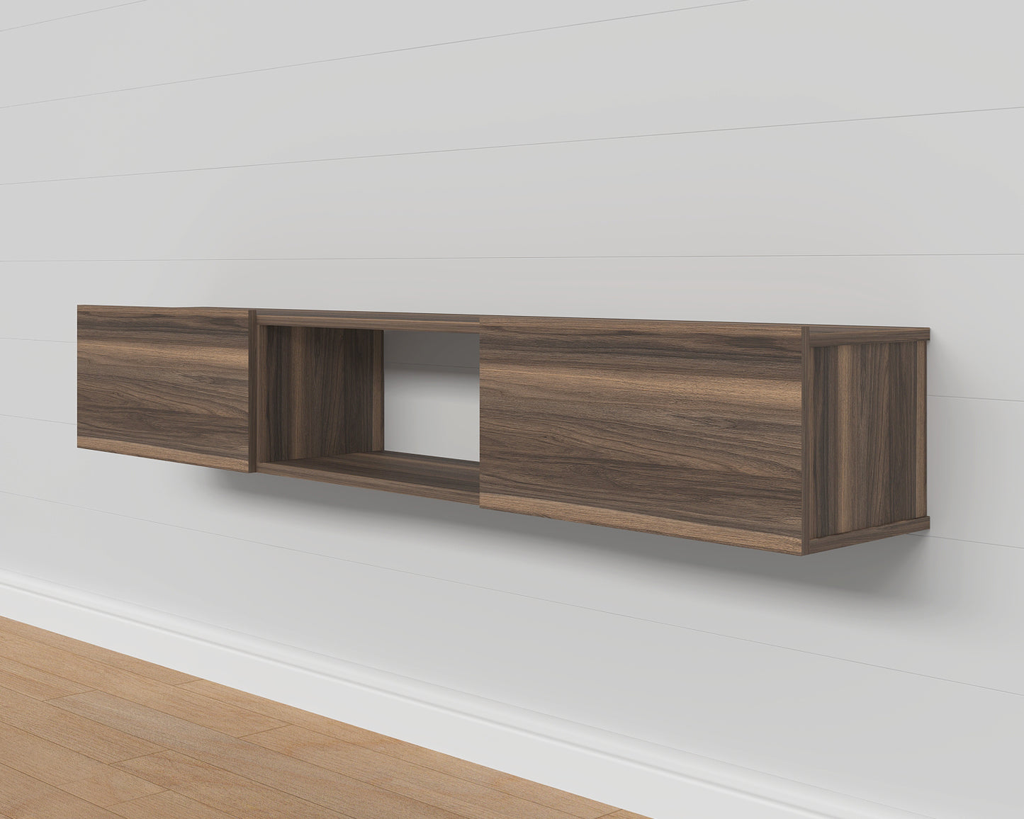 Sculley 71" Floating TV Stand Up to 70" TV's Wall Mounted Media Console