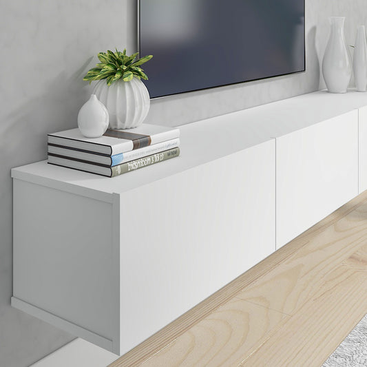 Hamman Modern 71" Floating TV Stand with Storage Wall-Mounted Media Console for TVs up to 80"