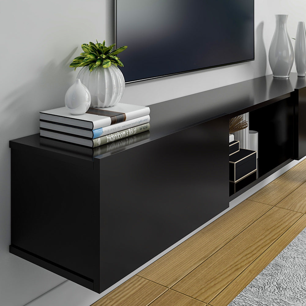 Sculley 71" Floating TV Stand Up to 70" TV's Wall Mounted Media Console