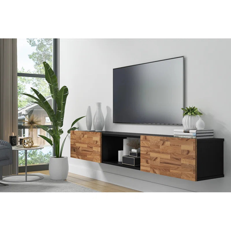 Sculley 71" Floating TV Stand Up to 70" TV's Wall Mounted Media Console