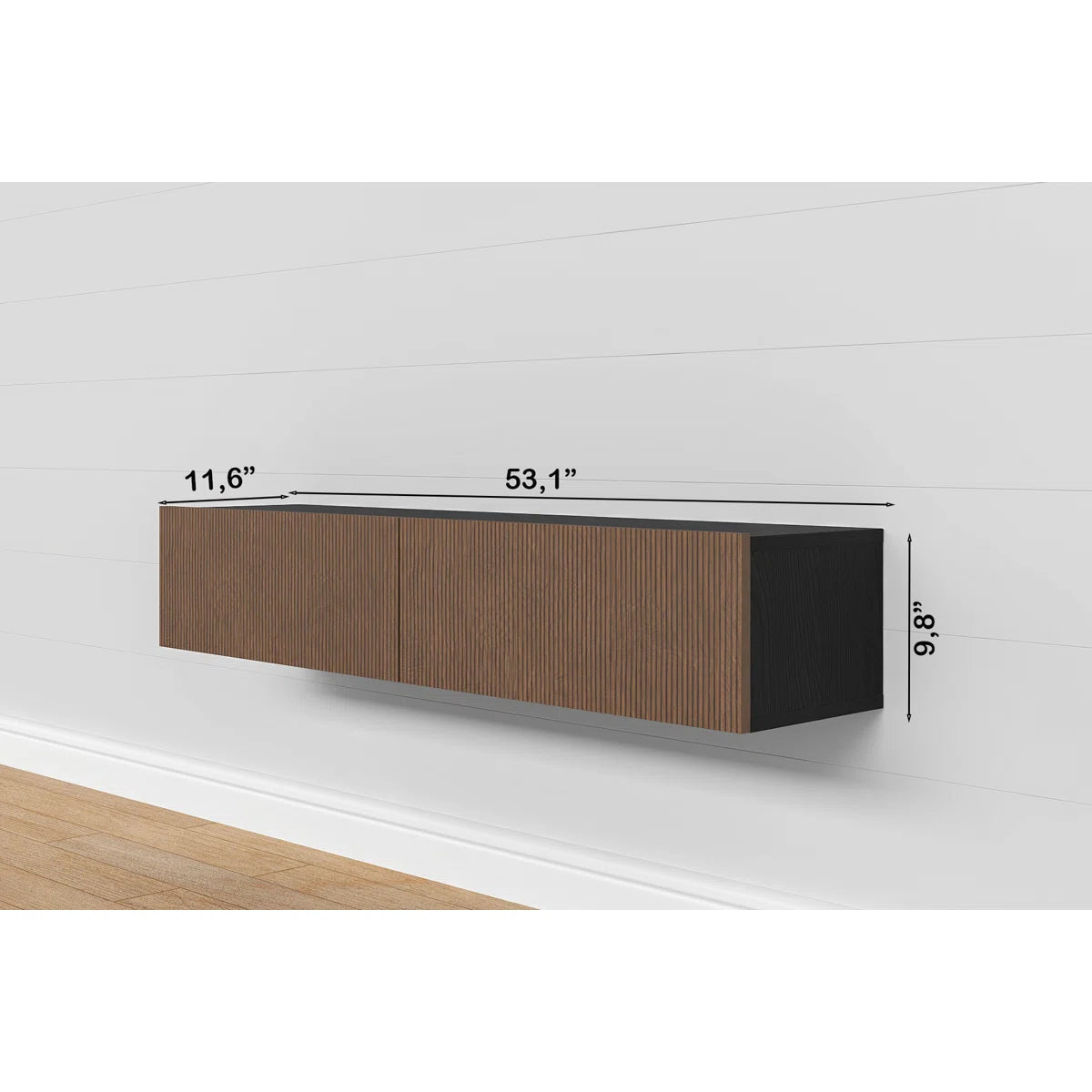 Housley 53" Floating TV Stand Up to 70" TV's Wall Mounted Media Console